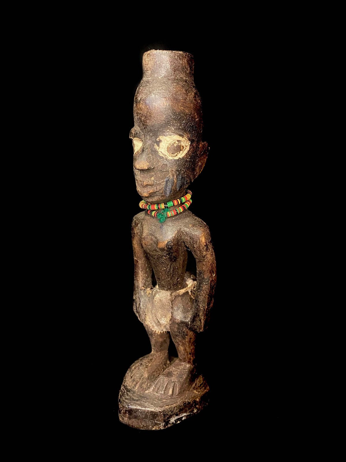 Art tribal africain statue en bois sculpté statue en bois tribal statue Yoruba-6557 - Photo 4 sur 12