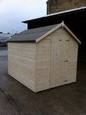 GARDEN SHED APEX HEAVY 12MM TONGUE AND GROOVE HUT WOODEN STORE - FULLY T&G