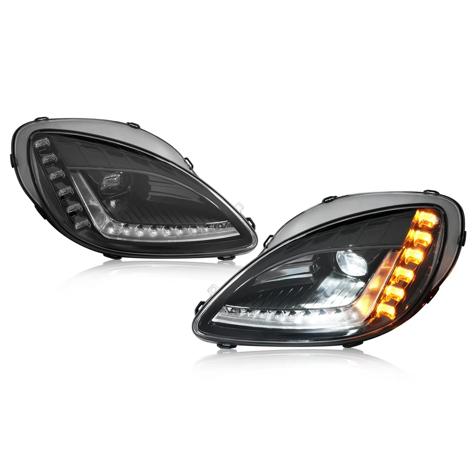 Pair Of LED Headlights Headlamps Left & Right For Chevrolet Corvette C6 05-13 — 第 3/4 张图片