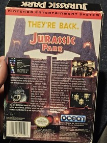 Jurassic Park for Nintendo NES with box/sleeve, Authentic Tested