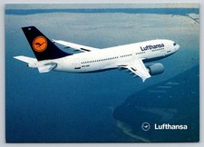 Lufthansa Airbus A310-300 Jet Airplane Vintage Postcard Germany Airline