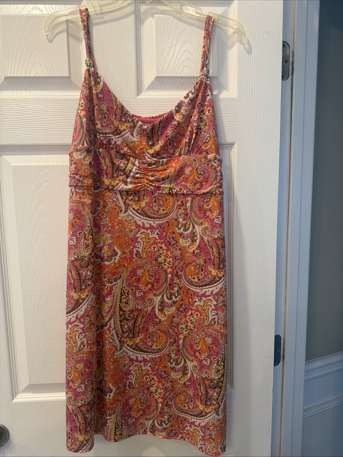 Ann Taylor Loft Women's Dress, Multi Color Paisley Print, size 12P