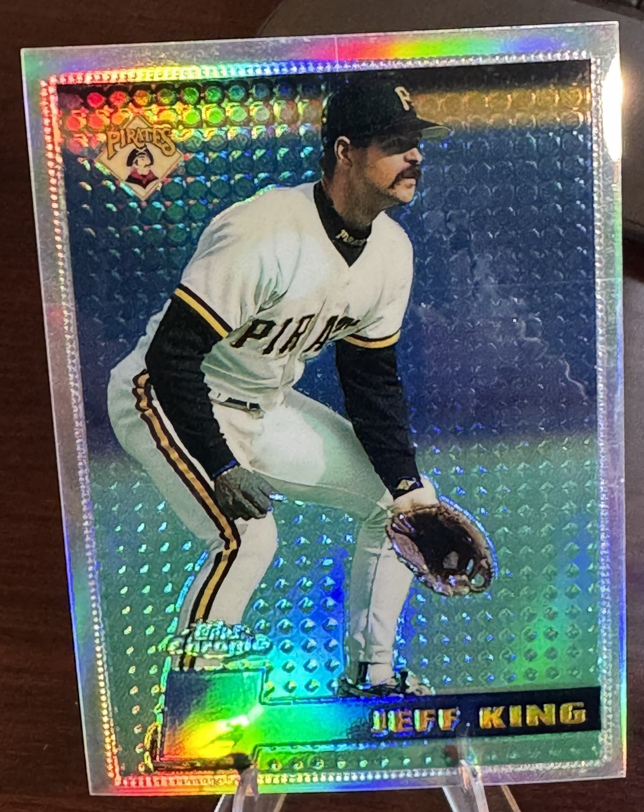 1996 JEFF KING 1ST YEAR TOPPS CHROME REFRACTOR #32 PIRATES