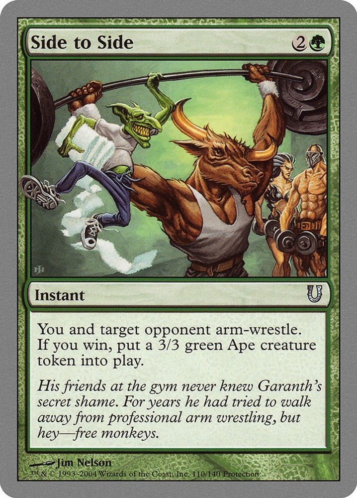 2004 Magic: The Gathering: UNH - Side to Side (#110, Foil, Uncommon, Near Mint)
