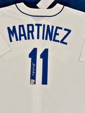 Edgar Martinez ~ Seattle Signed White NIKE COOPERSTOWN Auto Replica JERSEY