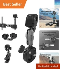 Universal Dual Clamp Mount for Motorcycles & Bikes - Shake-Free Action Capture