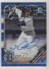 2019 Bowman Draft Chrome Pick Blue Wave Refractor 60/150 Nick Quintana Auto 2f9