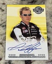 2001 Wheels Authentic Autograph Jason Leffler Nascar Usac Left Turn