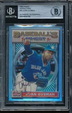 1993 Finest refractor signed/autograph Juan Guzman #56 BAS Authentic - Blue Jays