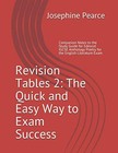 Revision Tables 2: The Quick and Easy Way to Exam... - Pearce, Ms Josephine