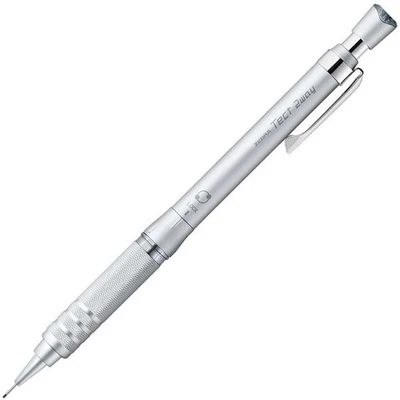Crayon mécanique ZEBRA Tect 2 voies RO dessin 0,5 mm métal argenté P-MA141-MS - Photo 1/4