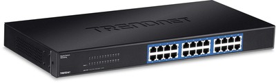 TRENDnet 24-Port Unmanaged Gigabit 10/100/1000 Mbps GREENnet Metal Housing Sw...