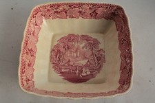 Insalatiera quadrata terra di ferro MASON'S Vista piatto inglese rosa (57476)