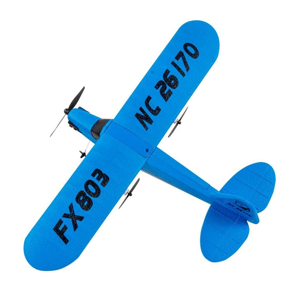 Remote Control Airplane RTF 2CH EPP Foam Helicopter Aeroplane Toy Grade Blue - Image 3 of 4
