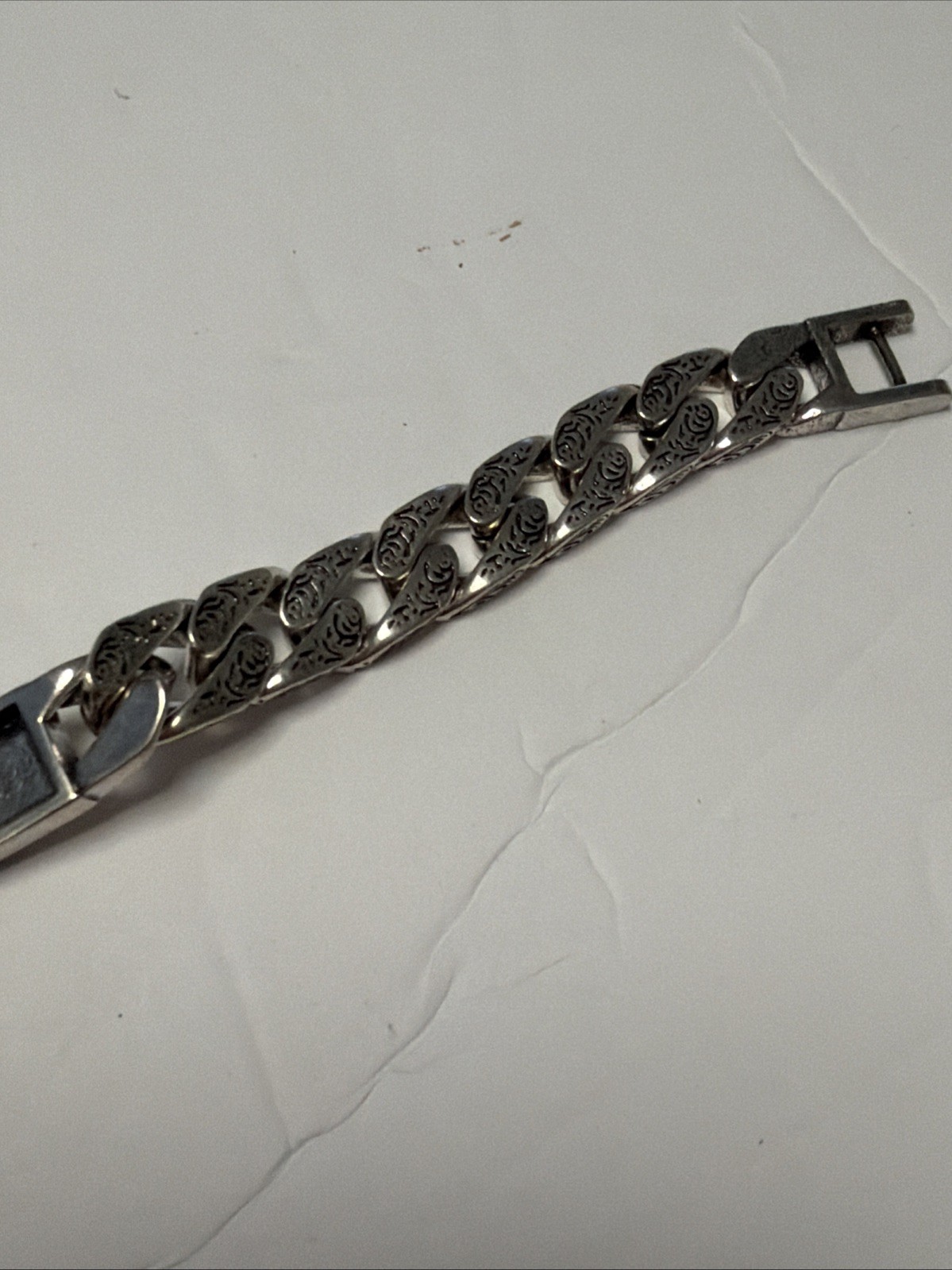 BOCAI Solid S925 Silver Bracelet Pattern Men Wome… - image 11