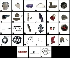 Parts, Bissell ProHeat Pet Upright Carpet Cleaner Model No. 89108