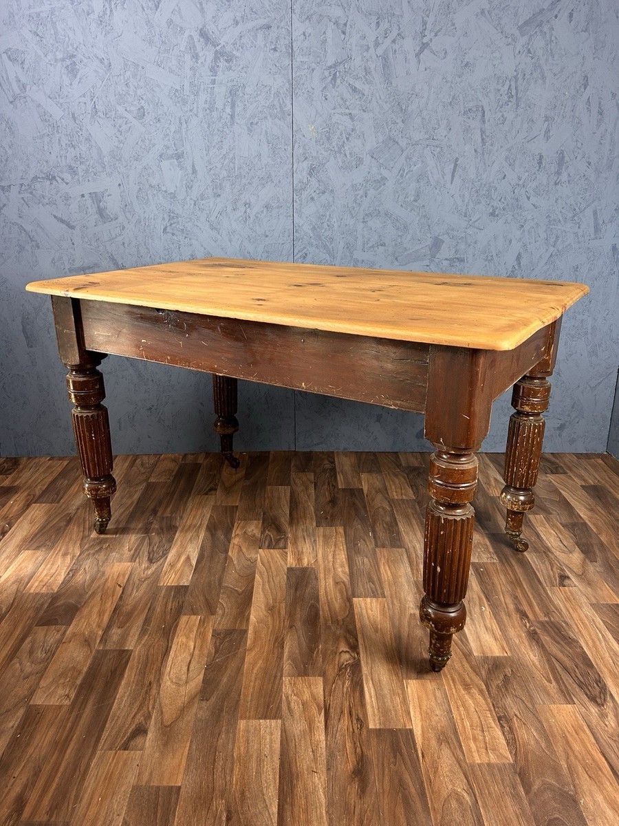 Victorian Pine Dining Table UK