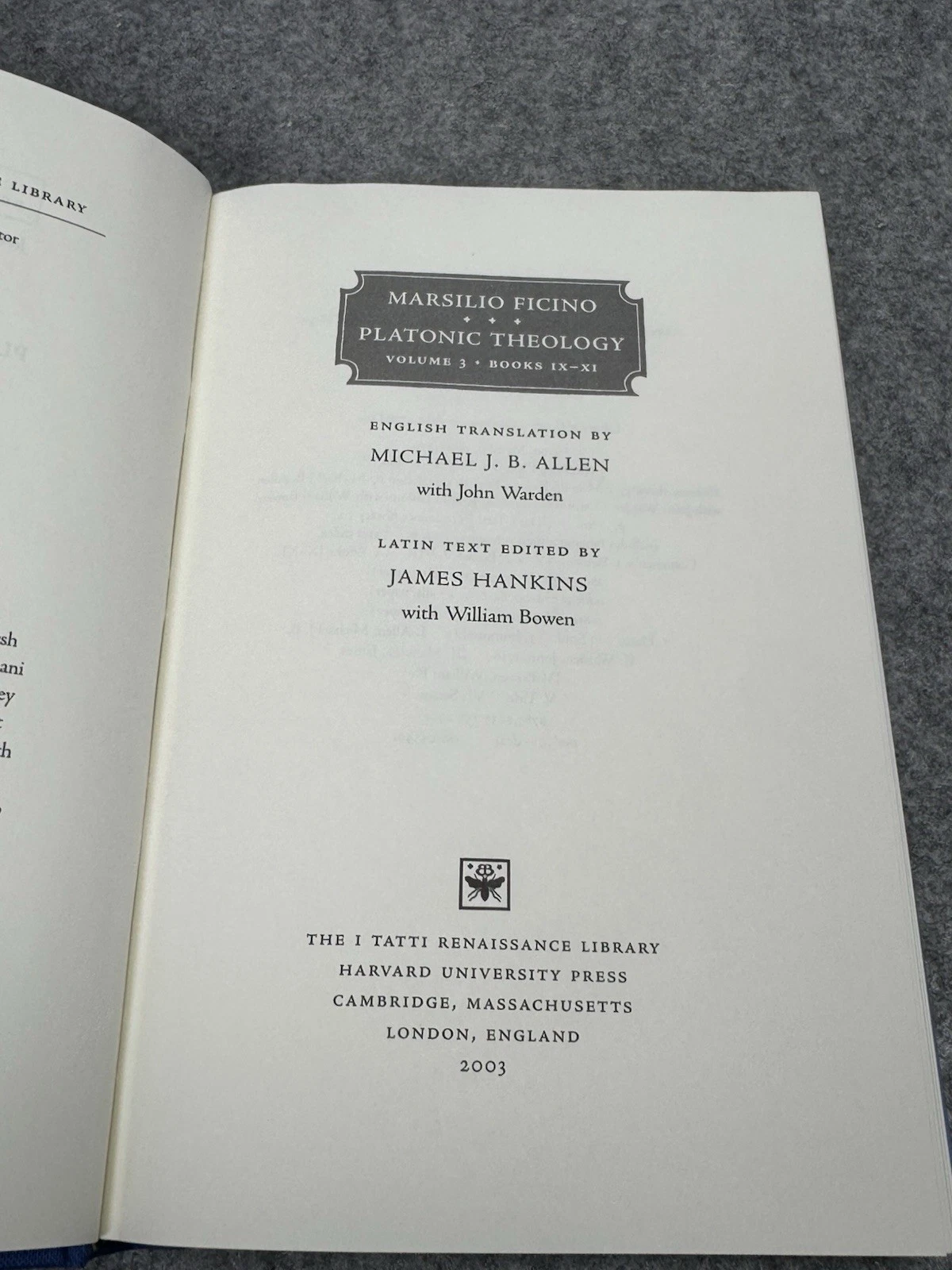 I Tatti Renaissance Library Vols 1-7 Harvard 2001-03 7 HC Ficino Boccaccio image 6