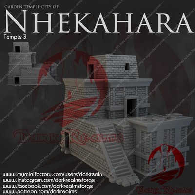 Nhekahara Temple 3 - Nhekahara - Dark Realms Terrain Wargaming D&D DnD
