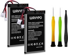 2 Pack 4000mAh PS4 Controller Battery, Replacement for PS4/PS4 Pro/PS4 Slim Play