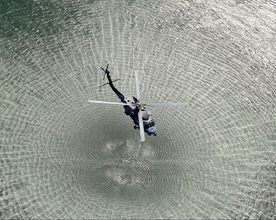 U.S NAVY MH-60R SEA HAWK HELICOPTER OVER CORONADO BAY PHOTOGRAPH PHOTO PRINT