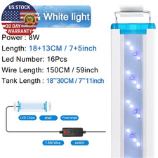 Extensible Waterproof Clip on Lamp for Fish Tank Super Slim LED Aquarium Lightin