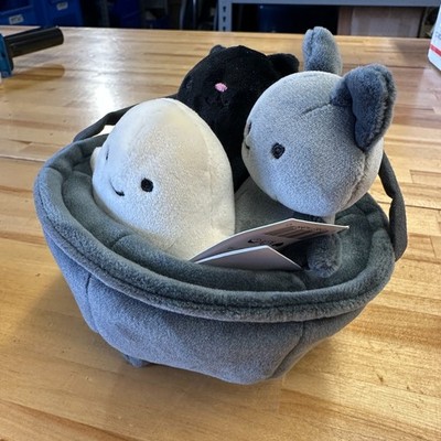 Jellycat CAULDRON CUTIES Soft Plush Toy NWT Halloween CUTE Ghost