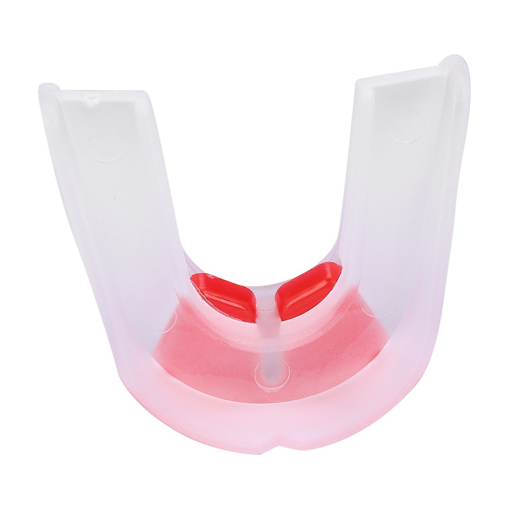 Double Sided Mouth Guard Durable Protector For Boxing Taekwondo White