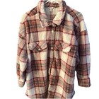 Terra & Sky Women's Plus Sz Brushed Plaid Flannel Snap Button Front Shacket, 0X