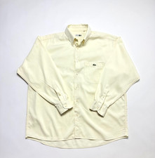 Vintage Lacoste Chemise Button Up Cotton Long Sleeve Shirt Size 44