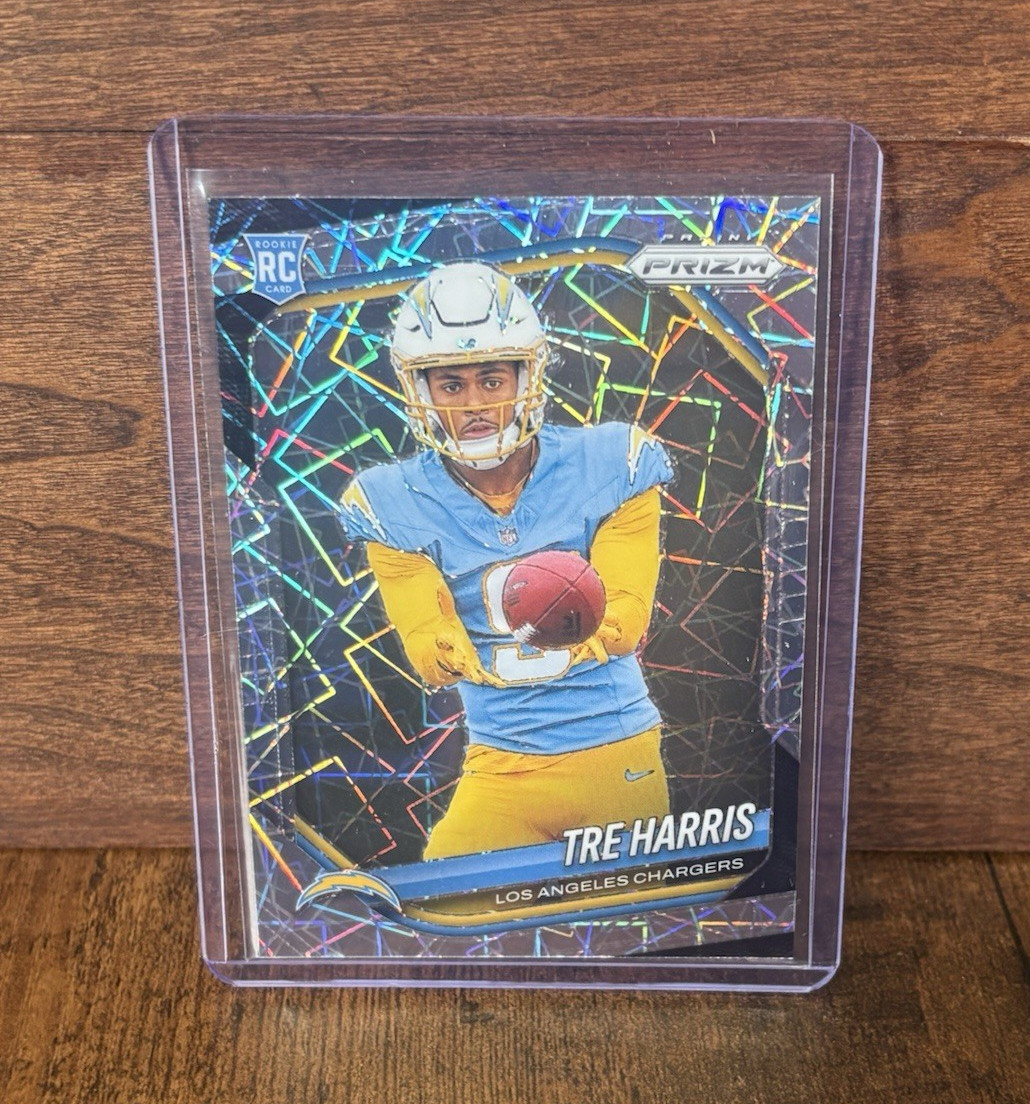 Panini 2025 Prizm Tre Harris Prizm Chargers #371 Football Rookie Card