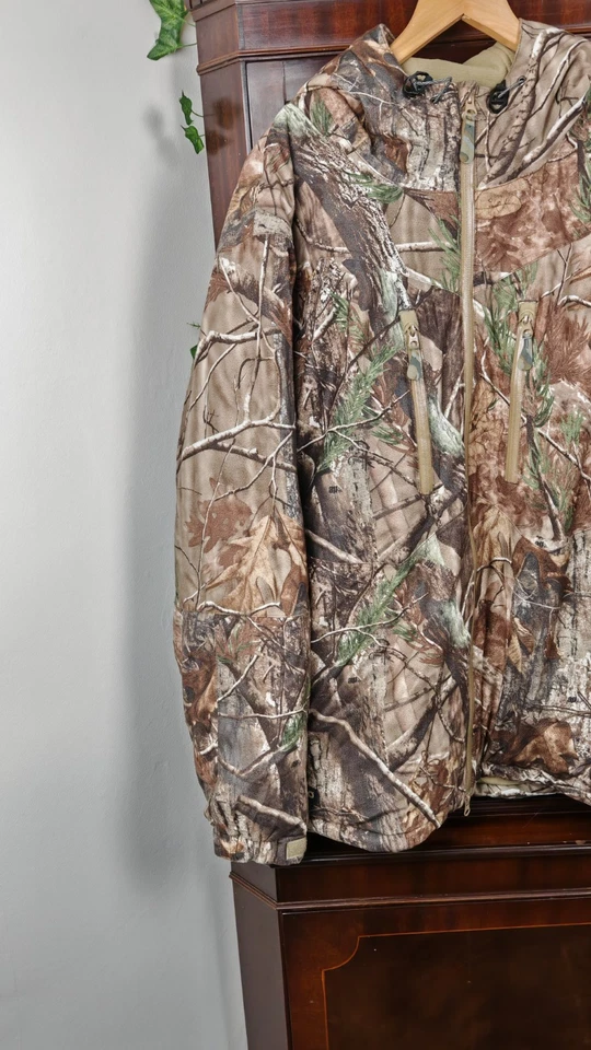 Gander Mountain RealTree Tech 20 Waterproof Breathable Hooded Camo Jacket XL VGC - Image 3 of 4