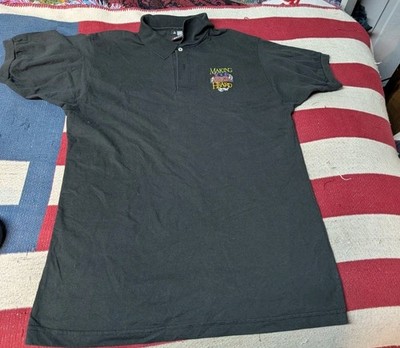 Vintage Making Your Voice Heard Polo Shirt L K-Tel Records Promo Made in USA