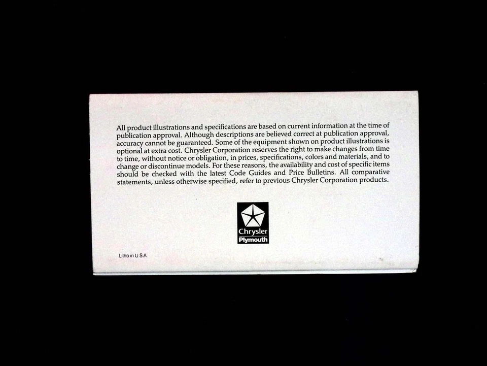 Libro de tela de pintura selector de bolsillo con adornos de color vendedores de neón Plymouth 1995 Foto 3 de 4