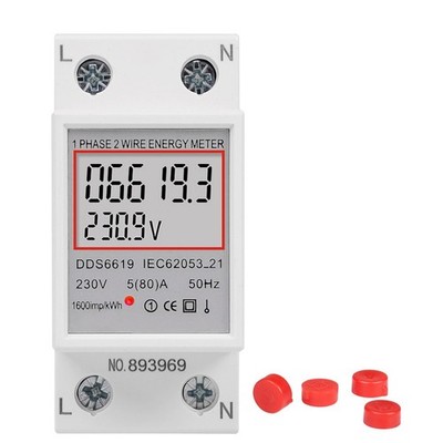 LCD Display Digital Messgerät Strommessung Energieverbrauch Übersicht