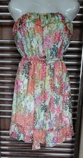 Be Beau Summer Floral Short Mini Dress Size 14