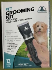 Pet Union Pet Grooming Kit 12 Pcs Rechargeable Cordless Titanium Ceramic Blade
