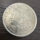 1921 Morgan Silver Dollar - 90% Silver - Philadelphia Mint BU Toner - Lot K