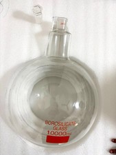 10000ml 24/29 1-Hals Rundboden Glaskolben Einzelhals Labor Chemie Flasche