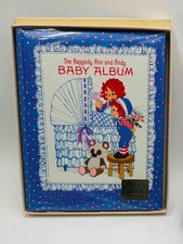 Vintage Hallmark Raggedy Ann & Andy BABY ALBUM, 1975, 9x11, 22 Pages, NEW