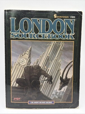 London Sourcebook Shadowrun 1st Edition Supplement Rule Book FASA 7203 RPG 1991