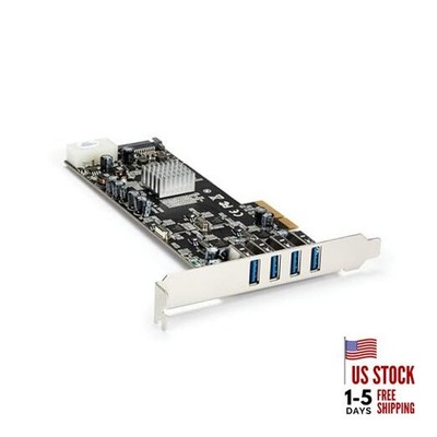  4 Port USB 3.0 PCIe Card w/ 4 Dedicated 5Gbps Channels (USB 3.2 PCI Express