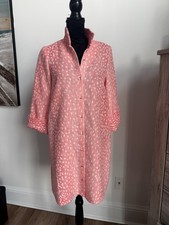 Tuckernuck Women's Stand Linen Coral Collar Charlie Dress Size Medium