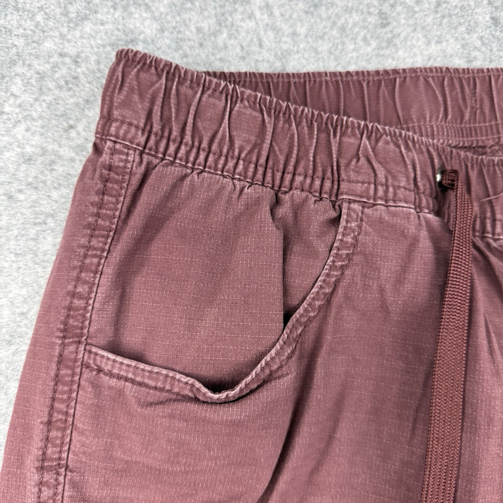 BYLT Weekender Red Maroon Drawstring Elastic Carg… - image 4