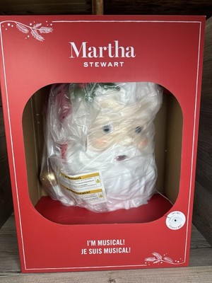 Martha Stewart Santa Claus Head Christmas Wall Decor Musical Santa