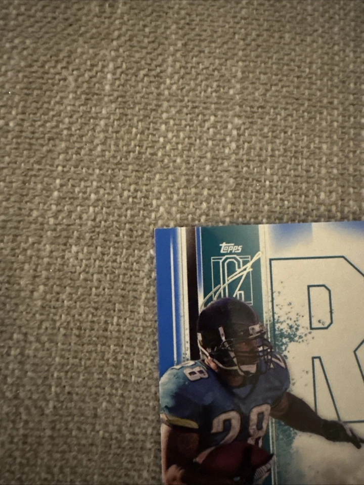 2024 年 Topps 签名 Fred Taylor Veteran 亲笔签名蓝色/5 杰克逊维尔美洲虎 — 第 3/4 张图片