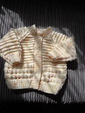 Hand Knitted Baby Cardigan 3-6M