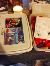 Two Tubs Of Vintage Create-IT Building Toys Made In Holland Great Condition