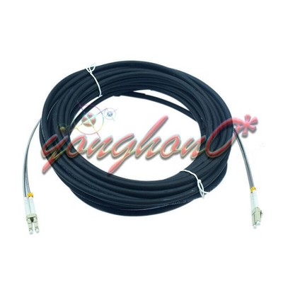 150M Outdoor Field Fiber Optic Patch Cord  LC to LC MM Multi-Mode Duplex Cable #