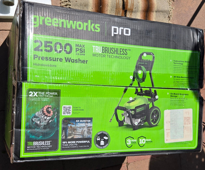 #ad Greenworks Pro 2500 PSI 2.0 GPM TruBrushless Electric Pressure Washer GPW2500 $242.25